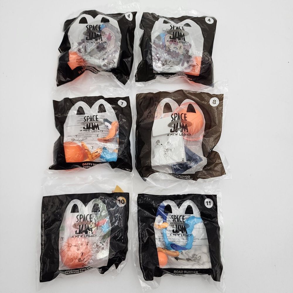Lot of 6‎ Space Jam A New Legacy McDonalds Happy Meal #4 #7 #8 #9 #10 #11 New